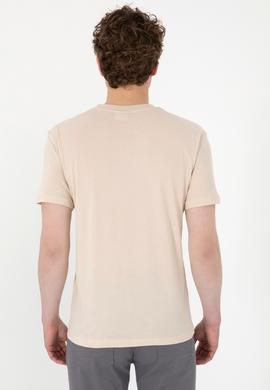 Erkek Regular Fit Bisiklet Yaka Taş Basic Tişört - 50298015063