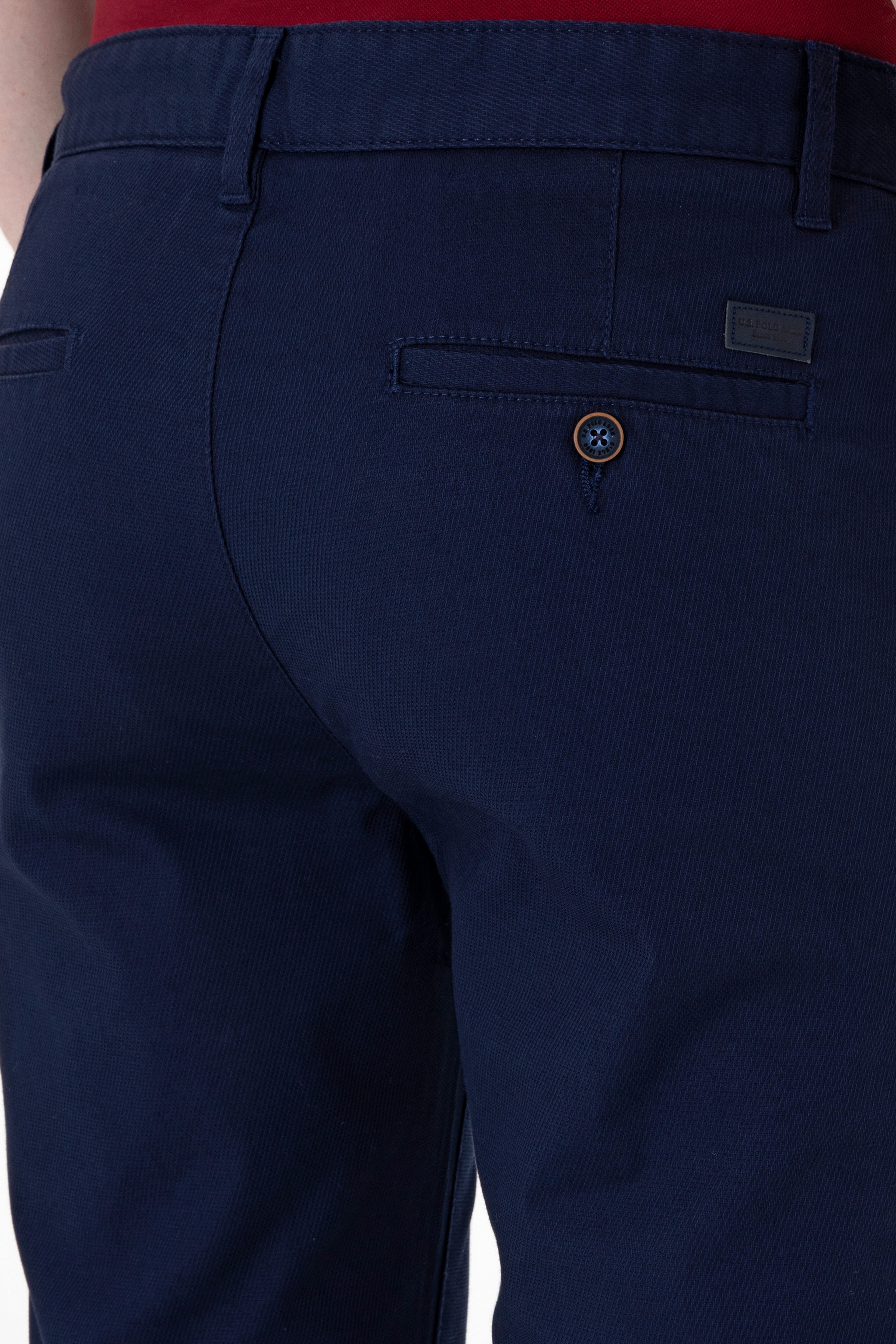 Erkek Slim Fit Lacivert Kanvas / Chino Pantolon - Image 6