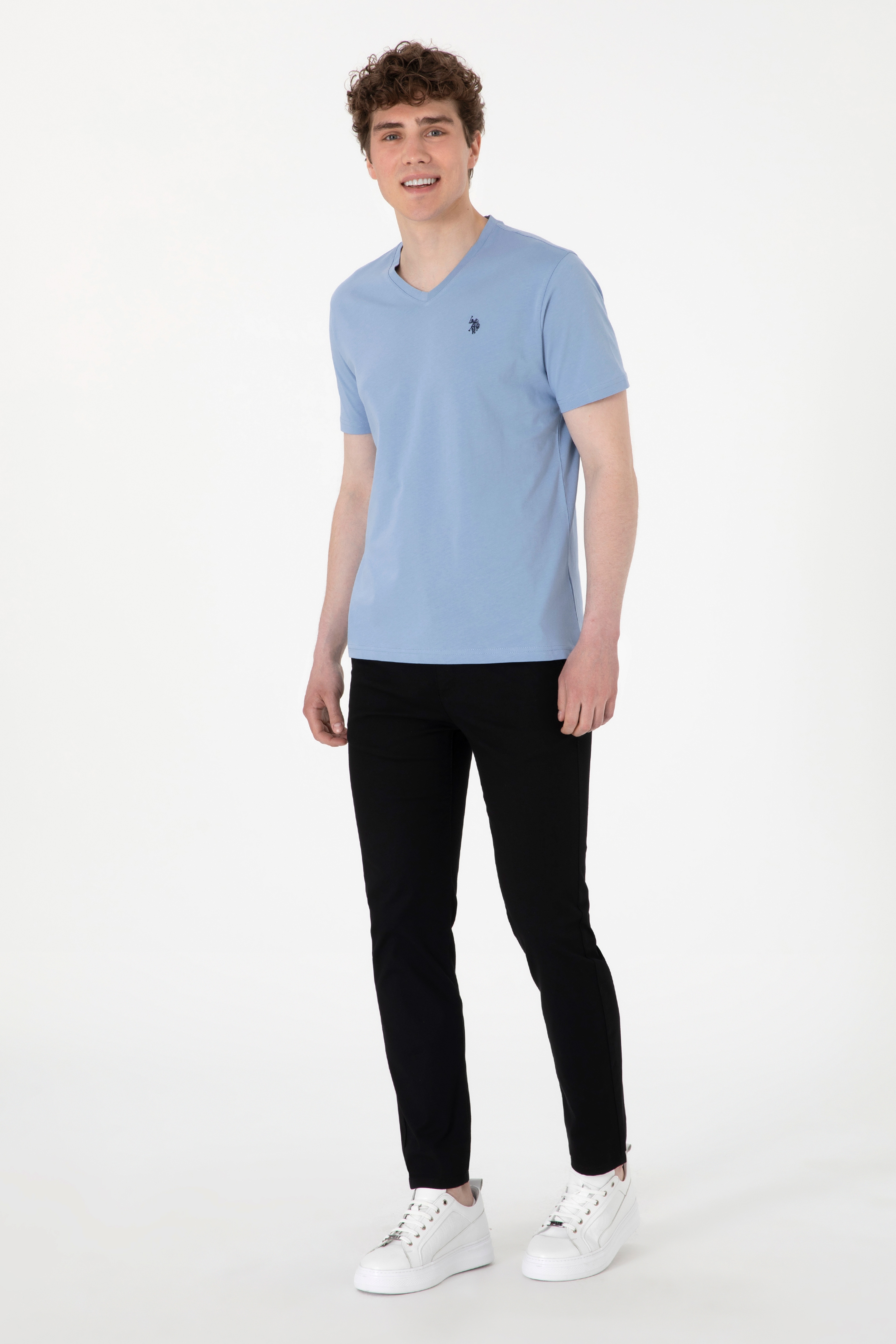 Erkek Slim Fit Siyah Kanvas Pantolon - Image 3