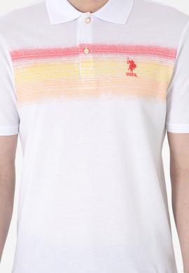 Erkek Regular Fit Polo Yaka Turuncu Tişört - 50300365007