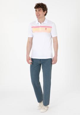 Erkek Regular Fit Polo Yaka Turuncu Tişört - 50300365007