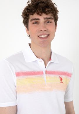 Erkek Regular Fit Polo Yaka Turuncu Tişört - 50300365007