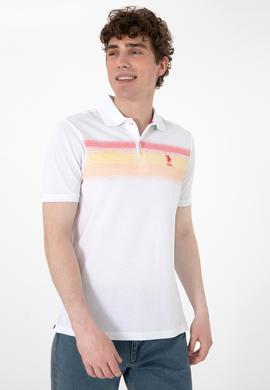 Erkek Regular Fit Polo Yaka Turuncu Tişört - 50300365007