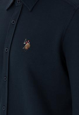 Erkek Lacivert Örme Gömlek - 50300402017