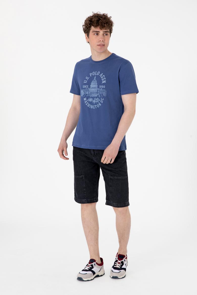 Erkek Siyah Jean Şort - 50304379003