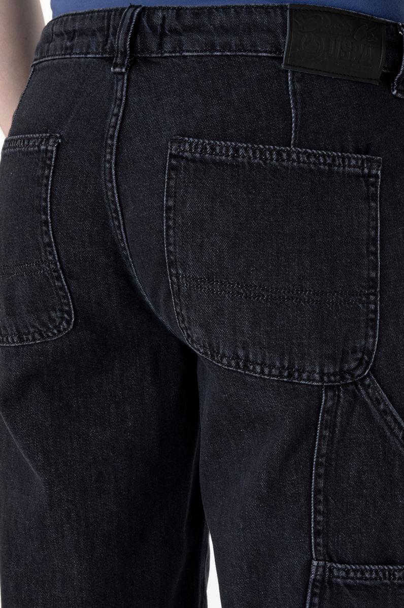 Erkek Siyah Jean Şort