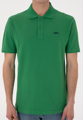 Erkek Regular Fit Polo Yaka Yeşil Basic Tişört - 50306007098