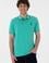 Erkek Regular Fit Polo Yaka Mint Basic Tişört
