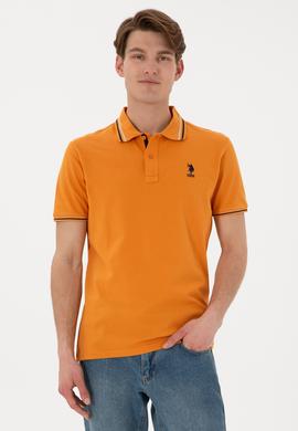 Erkek Regular Fit Polo Yaka Kiremit Basic Tişört - 50306011108