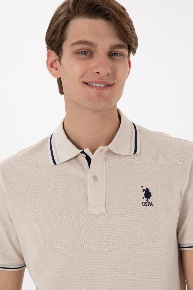 Erkek Regular Fit Polo Yaka Taş Basic Tişört - 50306011117