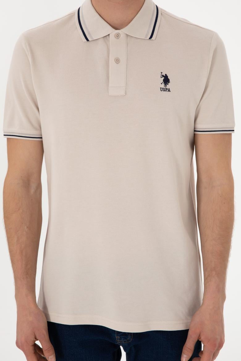 Erkek Regular Fit Polo Yaka Taş Basic Tişört - 50306011117