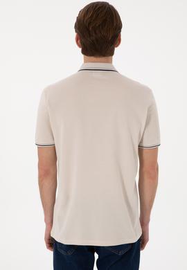Erkek Regular Fit Polo Yaka Taş Basic Tişört - 50306011117