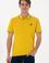 Erkek Regular Fit Polo Yaka Sarı Basic Tişört
