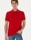 Erkek Regular Fit Polo Yaka Kırmızı Basic Tişört