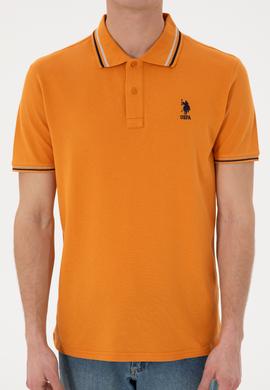 Erkek Regular Fit Polo Yaka Kiremit Basic Tişört - 50306011108