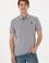 Erkek Regular Fit Polo Yaka Gri Melanj Basic Tişört