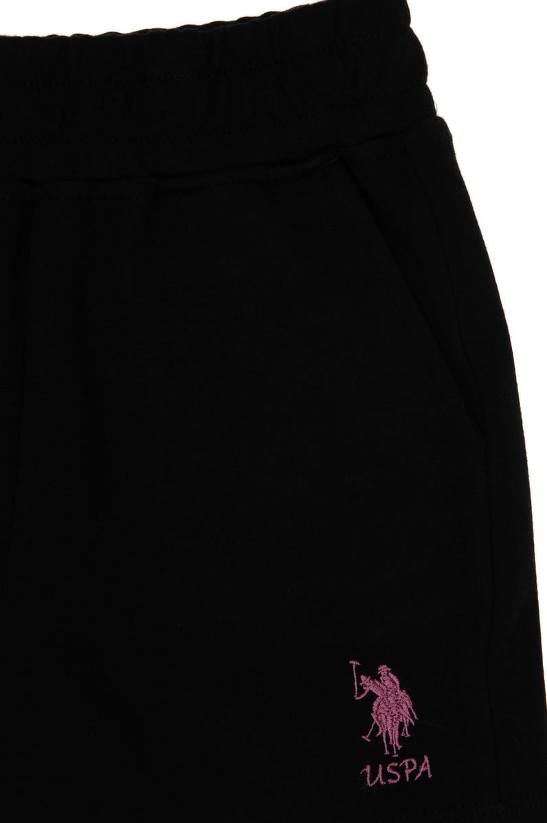 Kız Çocuk Siyah Örme Şort