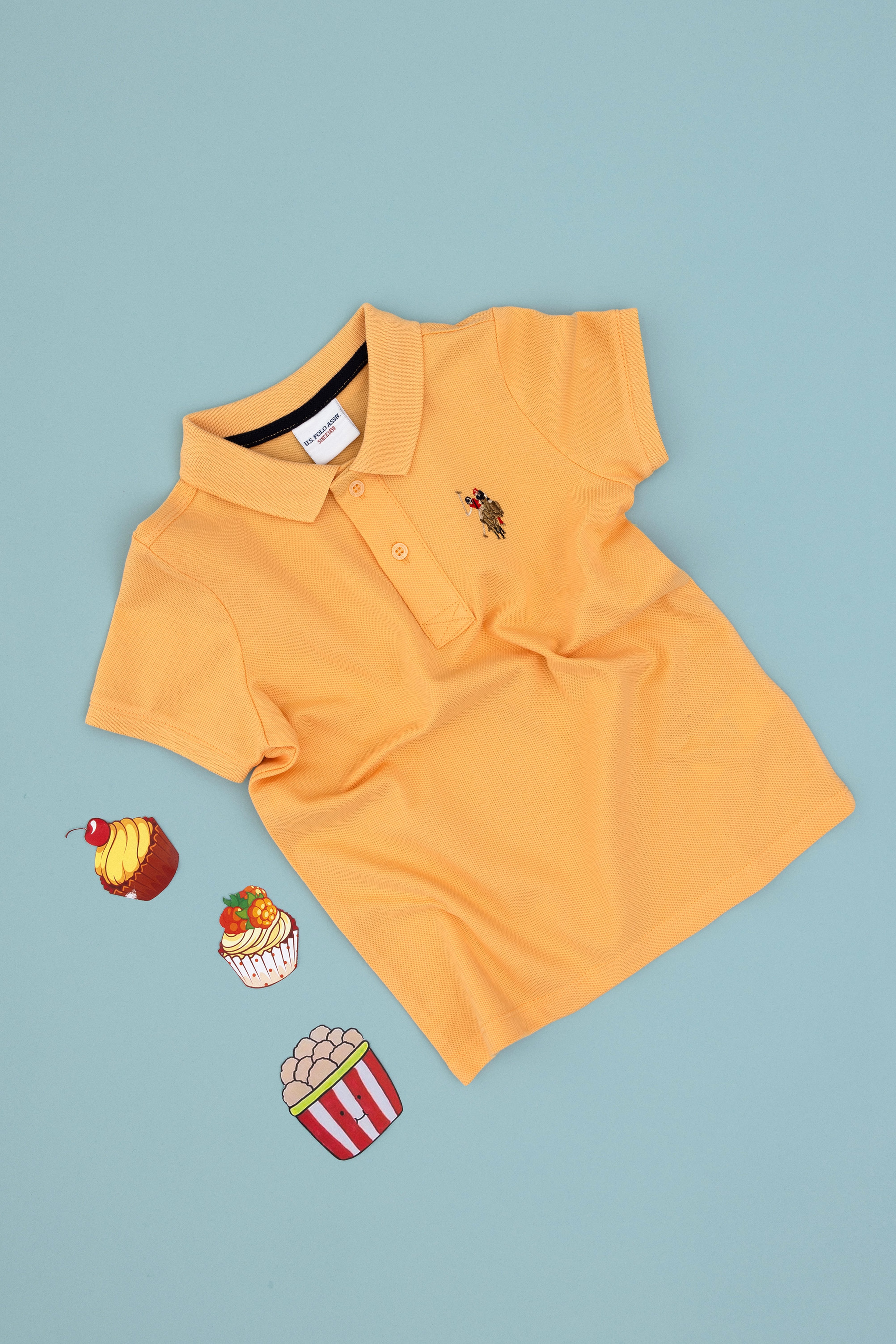 Erkek Çocuk Kavun Basic Polo Yaka Tişört - Image 4