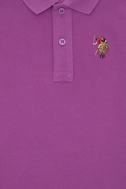 Erkek Çocuk Menekşe Basic Polo Yaka Tişört