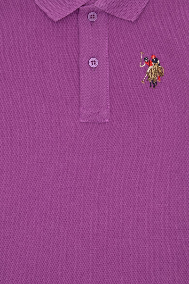 Erkek Çocuk Menekşe Basic Polo Yaka Tişört - 50306484110