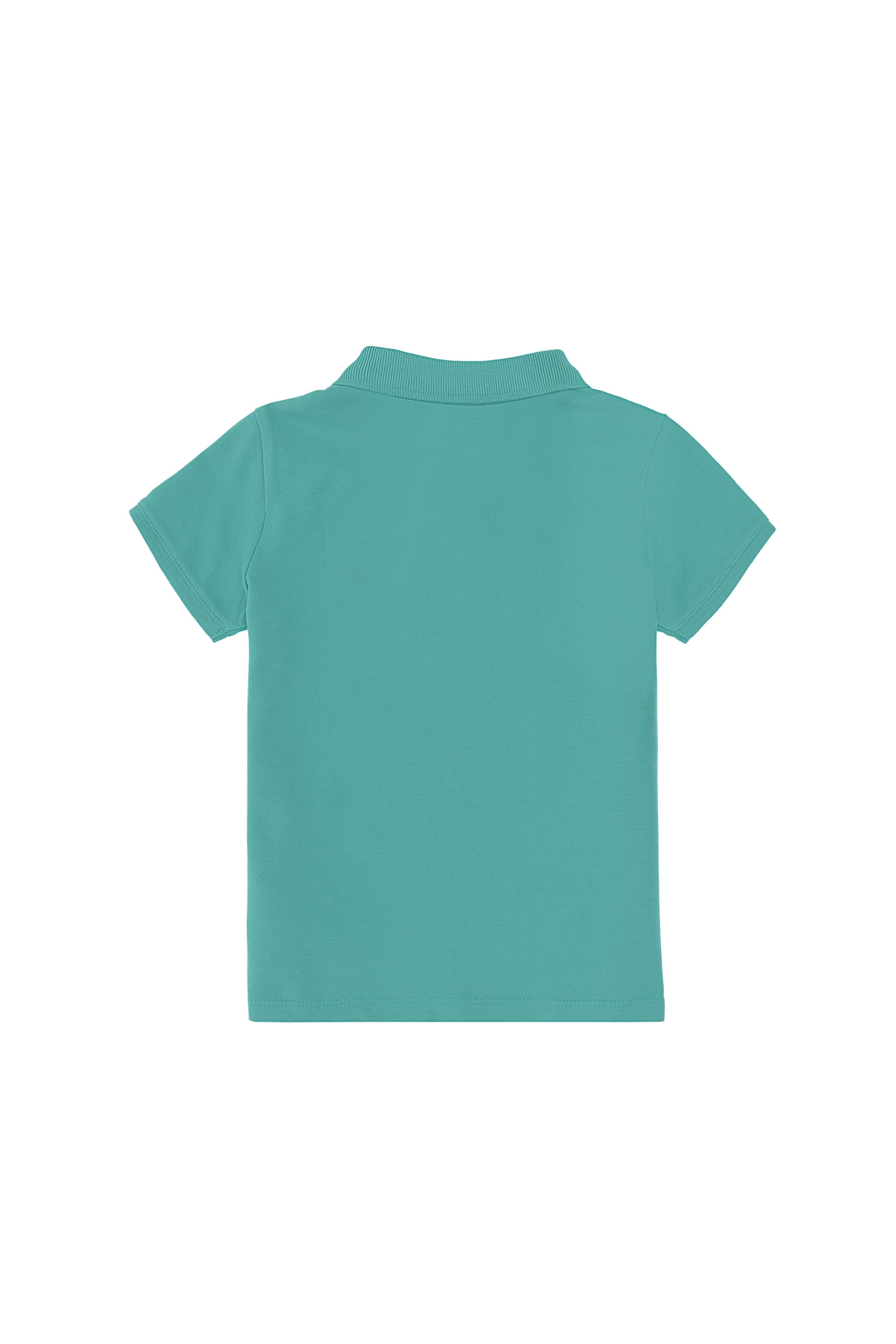 Erkek Çocuk Mint Basic Polo Yaka Tişört - Image 5
