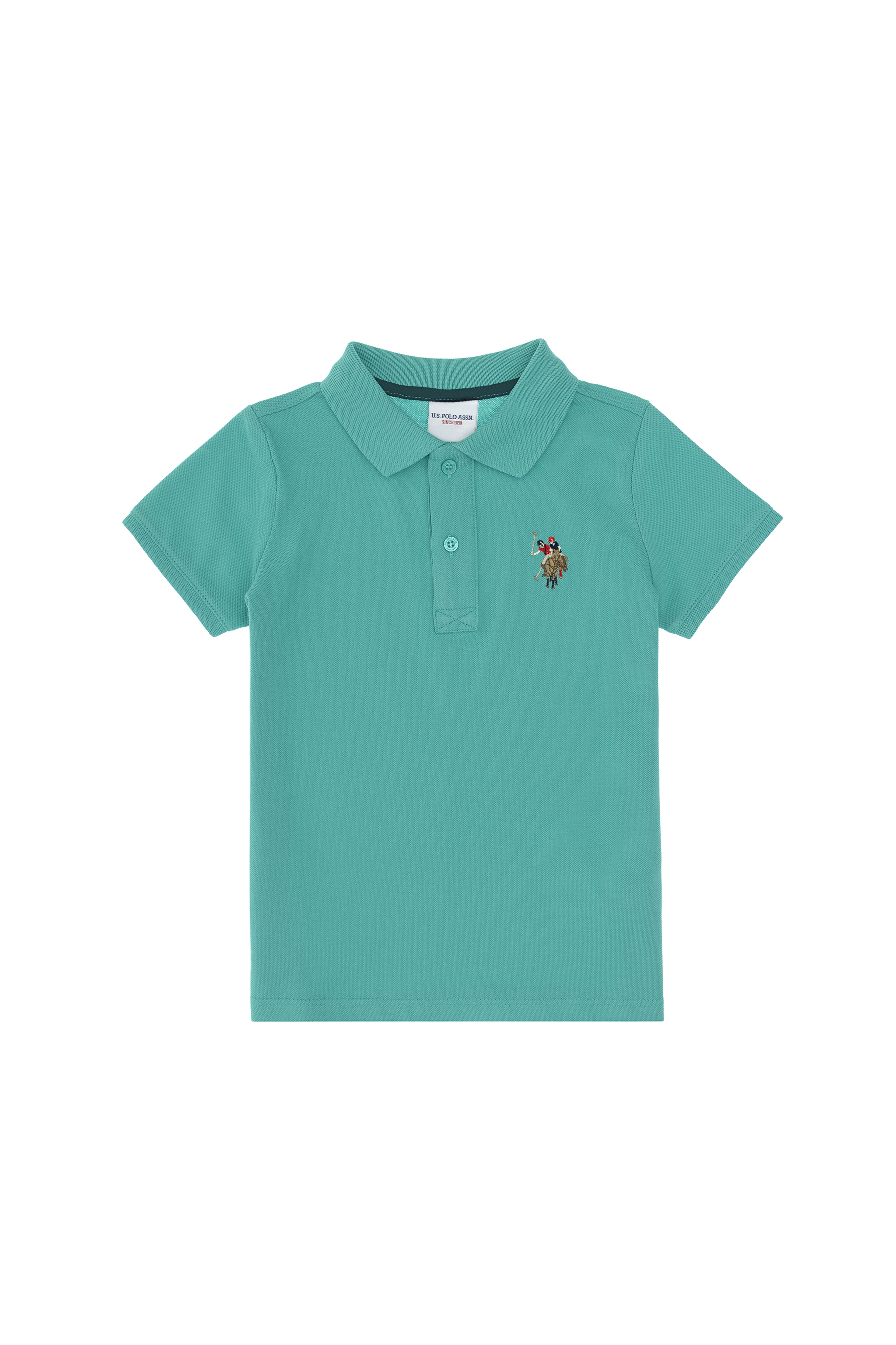 Erkek Çocuk Mint Basic Polo Yaka Tişört - Image 4