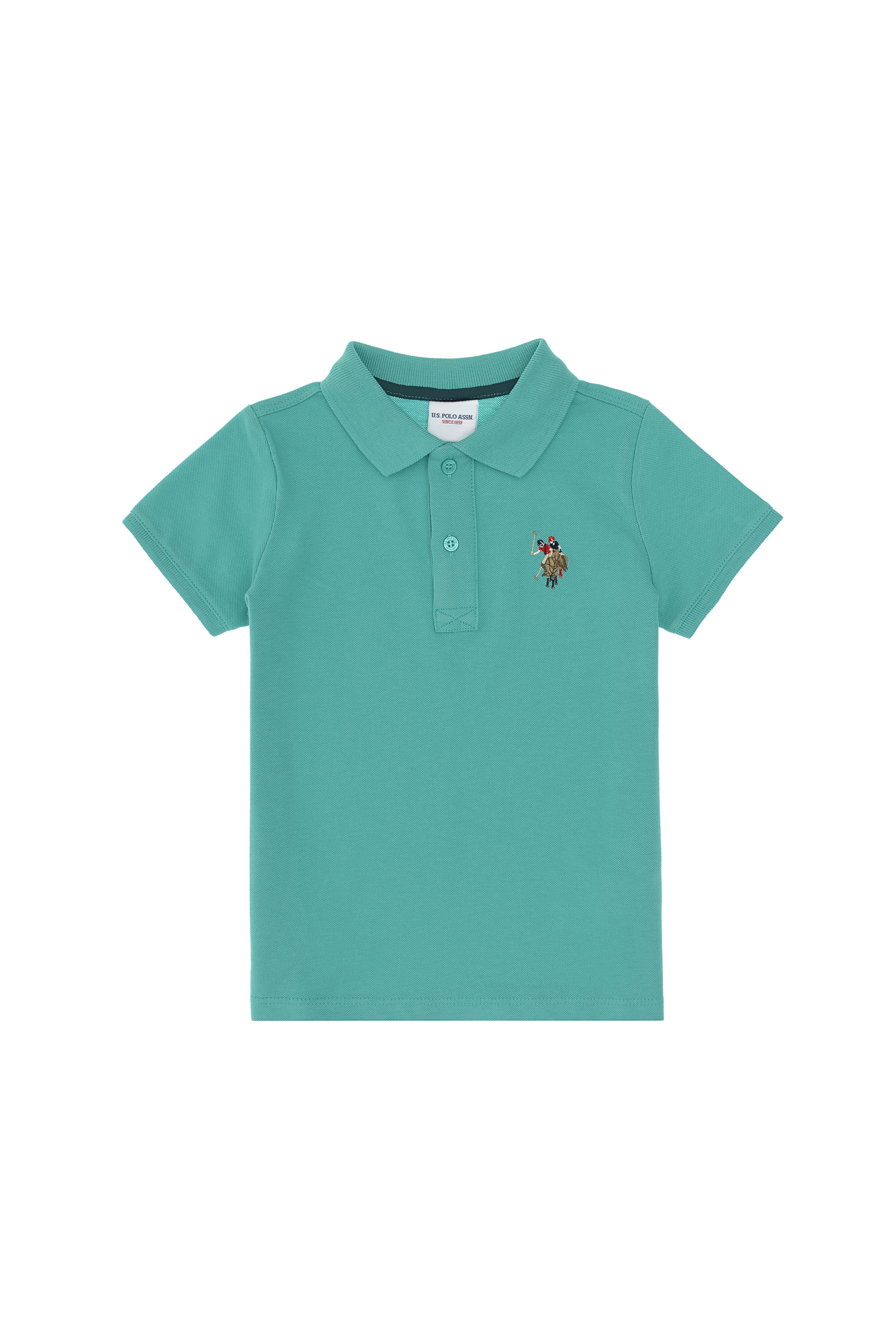 Erkek Çocuk Mint Basic Polo Yaka Tişört