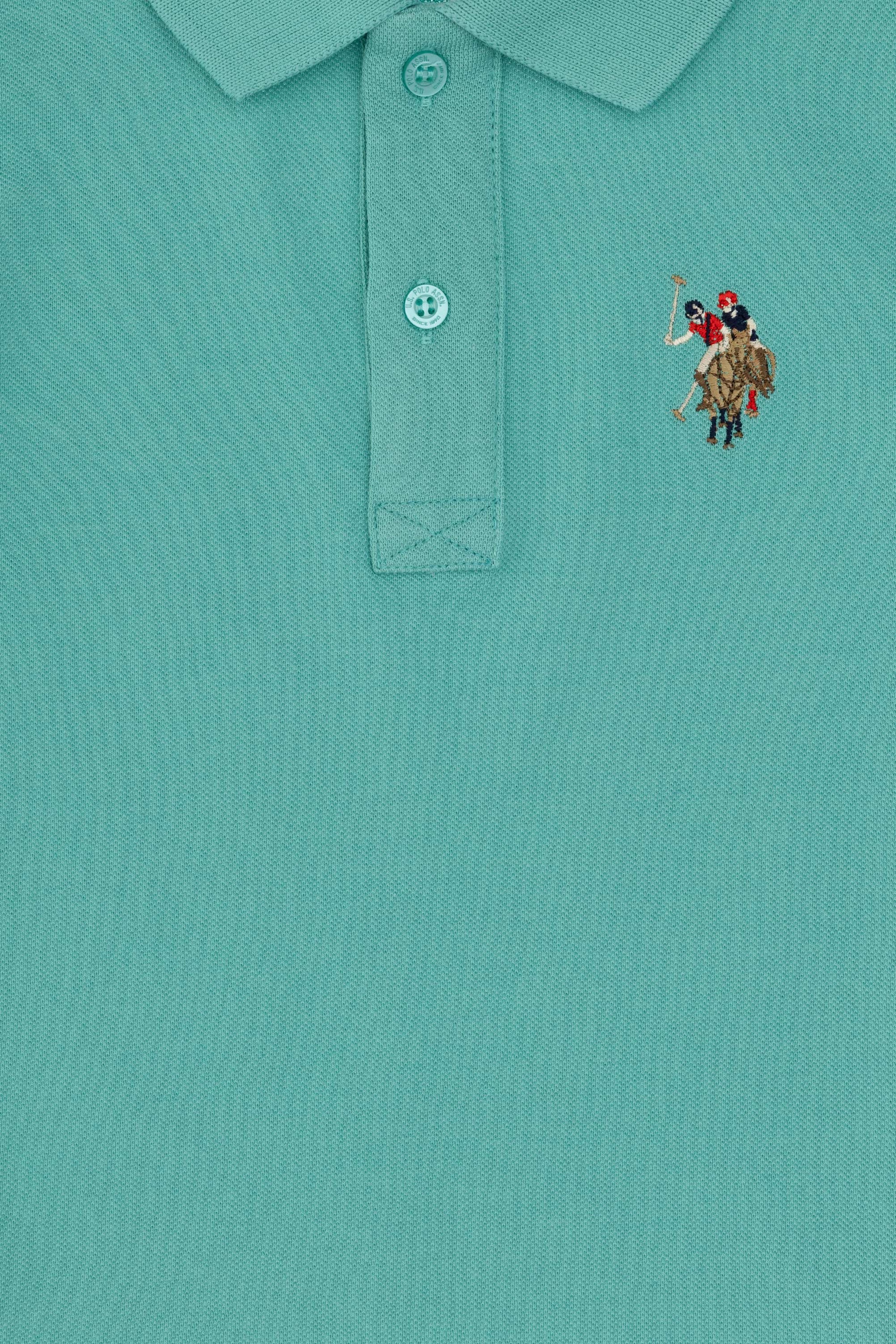 Erkek Çocuk Mint Basic Polo Yaka Tişört