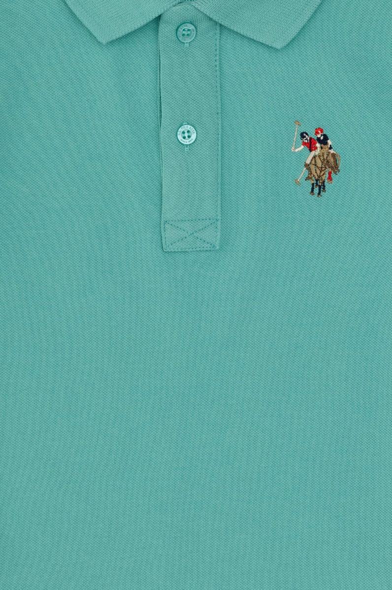 Erkek Çocuk Mint Basic Polo Yaka Tişört