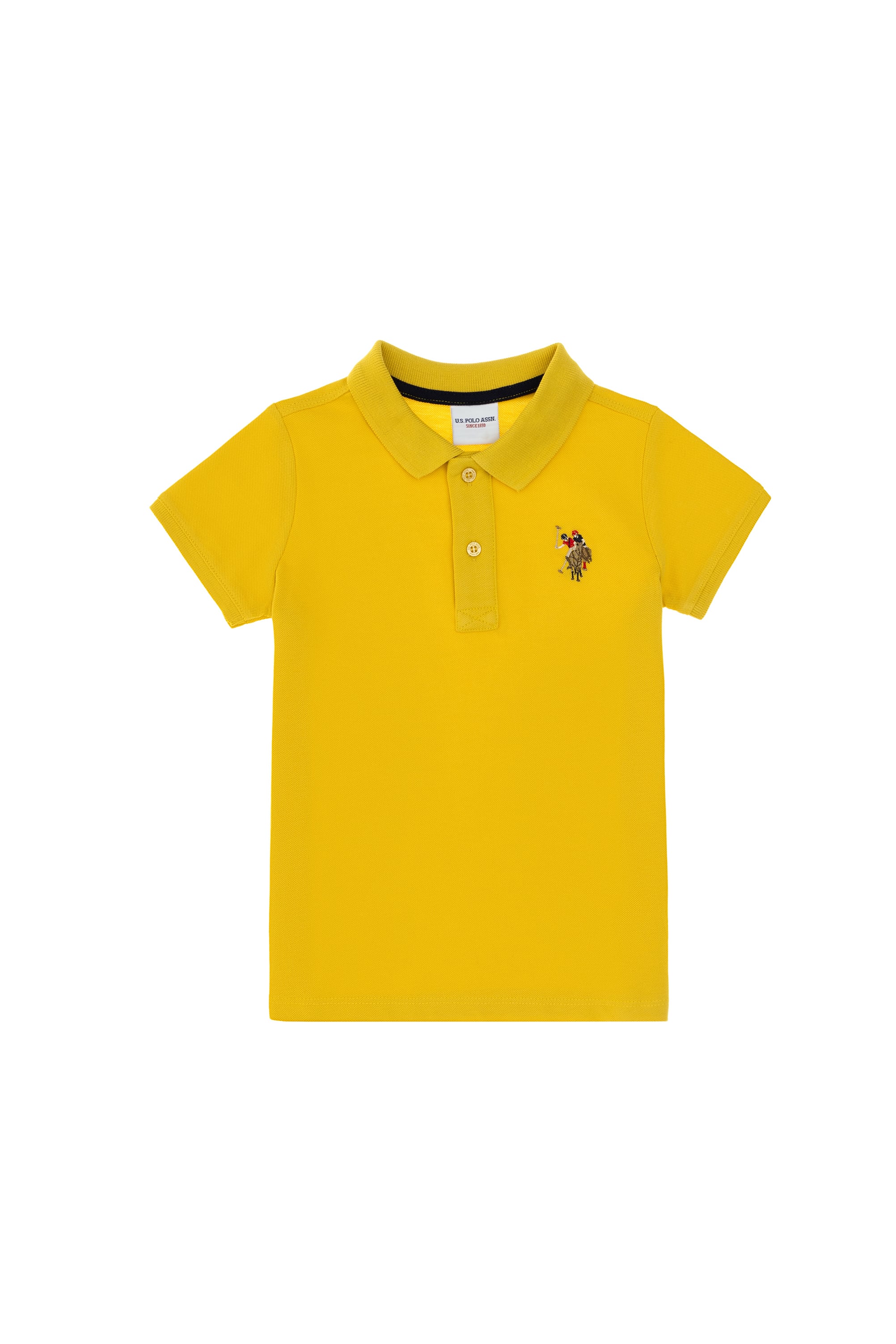 Erkek Çocuk Sarı Basic Polo Yaka Tişört - Image 5