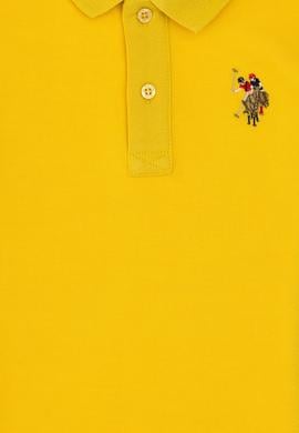 Erkek Çocuk Sarı Basic Polo Yaka Tişört - 50306484132
