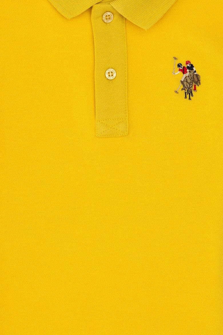 Erkek Çocuk Sarı Basic Polo Yaka Tişört - 50306484132