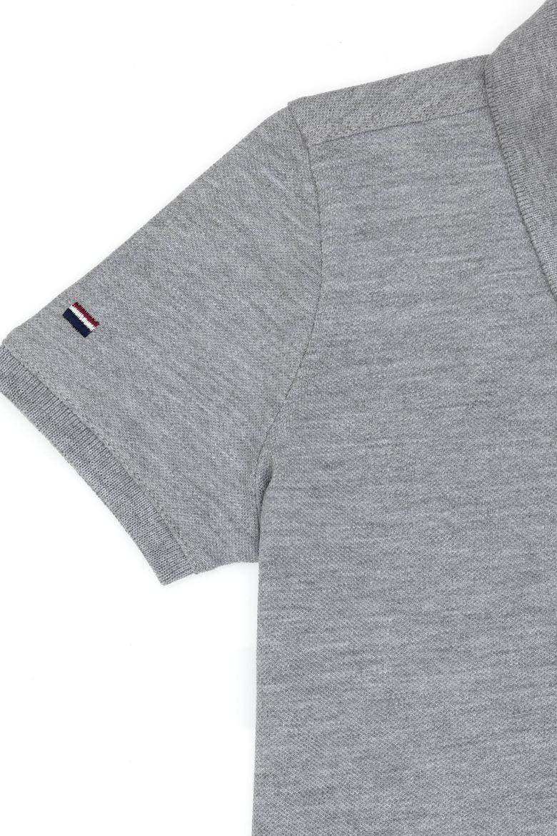 Erkek Çocuk Gri Melanj Basic Tişört - 50306495027