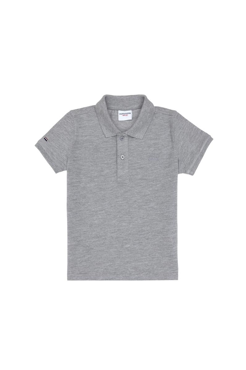 Erkek Çocuk Gri Melanj Basic Tişört