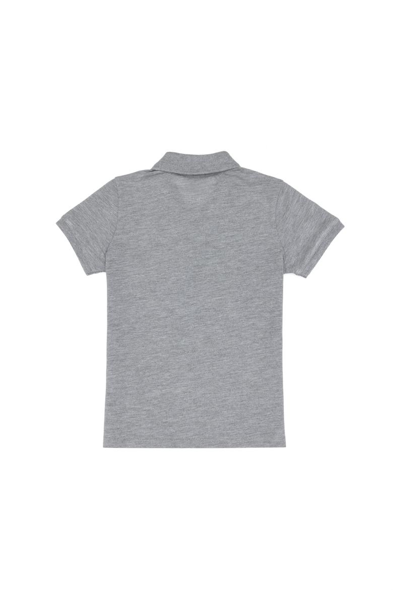 Erkek Çocuk Gri Melanj Basic Tişört - 50306495027