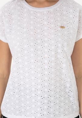 Kadın Beyaz Fisto Bisiklet Yaka Tişört - 50308387037