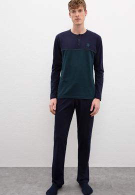 Erkek Yeşil Pijama - 50223856008