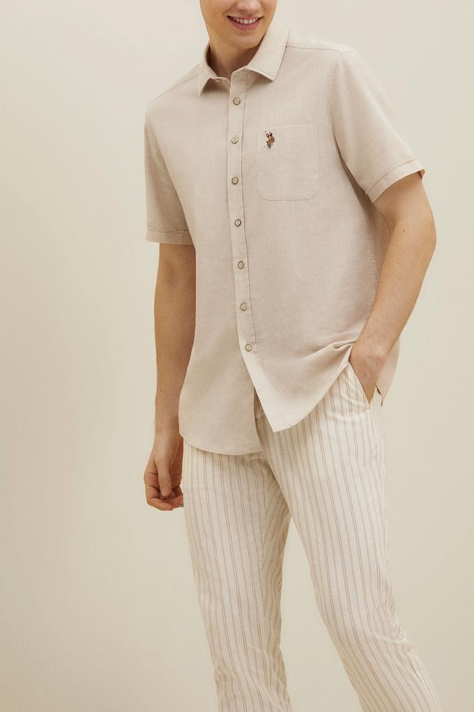 Erkek Kum Kanvas Pantolon