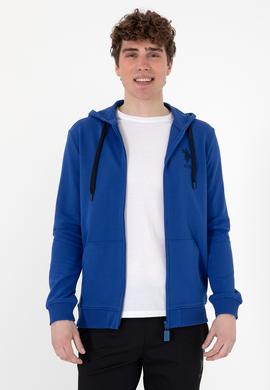 Erkek Saks Örme Hırka - 50289028081