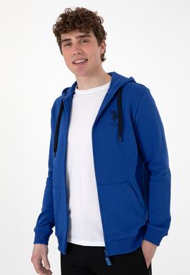 Erkek Saks Örme Hırka - 50289028081