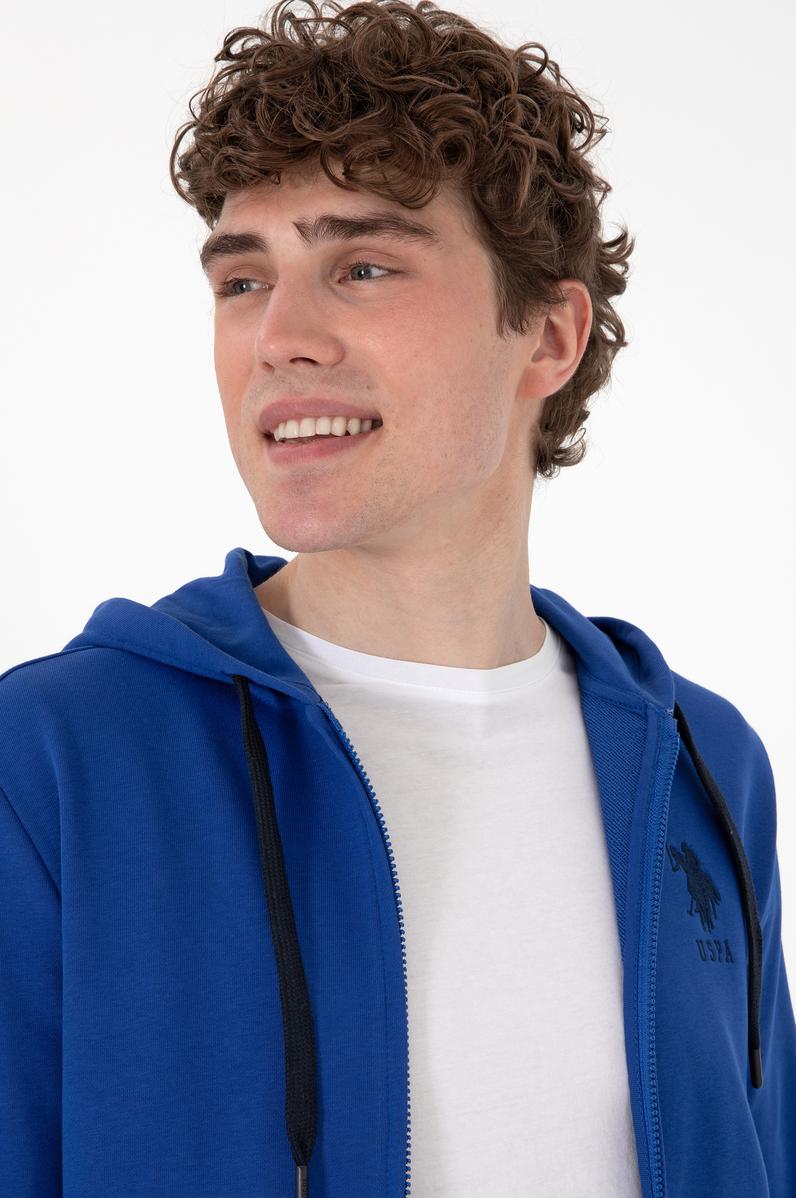 Erkek Saks Örme Hırka