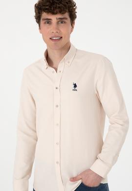 Erkek Taş Uzun Kollu Basic Gömlek - 50295897074