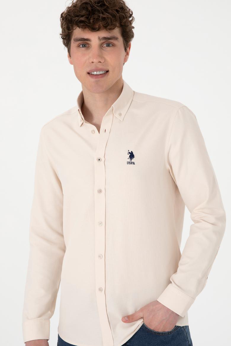 Erkek Taş Uzun Kollu Basic Gömlek - 50295897074