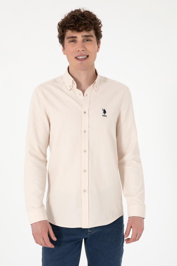 Erkek Taş Uzun Kollu Basic Gömlek