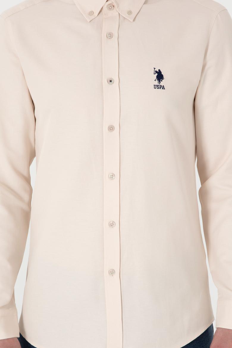 Erkek Taş Uzun Kollu Basic Gömlek - 50295897074