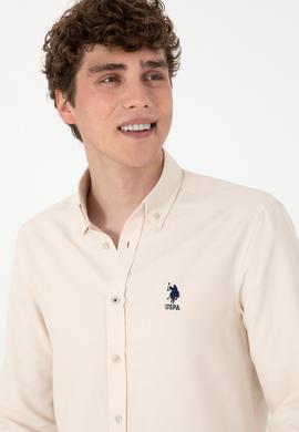 Erkek Taş Uzun Kollu Basic Gömlek - 50295897074