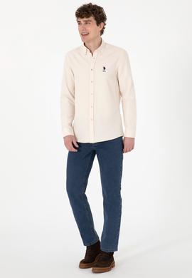 Erkek Taş Uzun Kollu Basic Gömlek - 50295897074