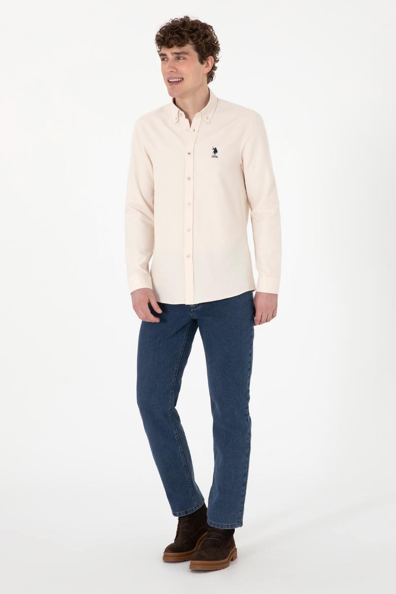 Erkek Taş Uzun Kollu Basic Gömlek - 50295897074