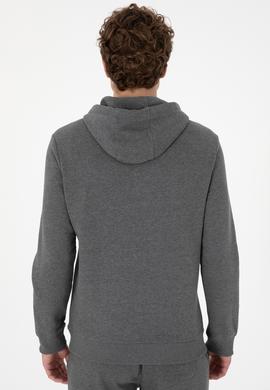 Erkek Antrasit Melanj Basic Sweatshirt - 50289056031