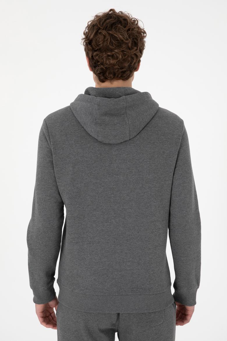 Erkek Antrasit Melanj Basic Sweatshirt - 50289056031